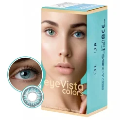 EyeVista Colors, miesięczne soczewki kolorowe, Blue, 2 szt.