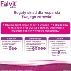 Falvit estro +, tabletki powlekane, 60 szt.