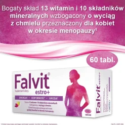 Falvit estro +, tabletki powlekane, 60 szt.