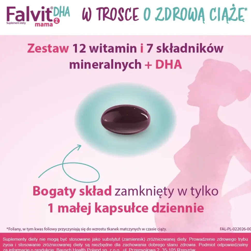 Falvit Mama 2 DHA, kapsułki, 30 szt.