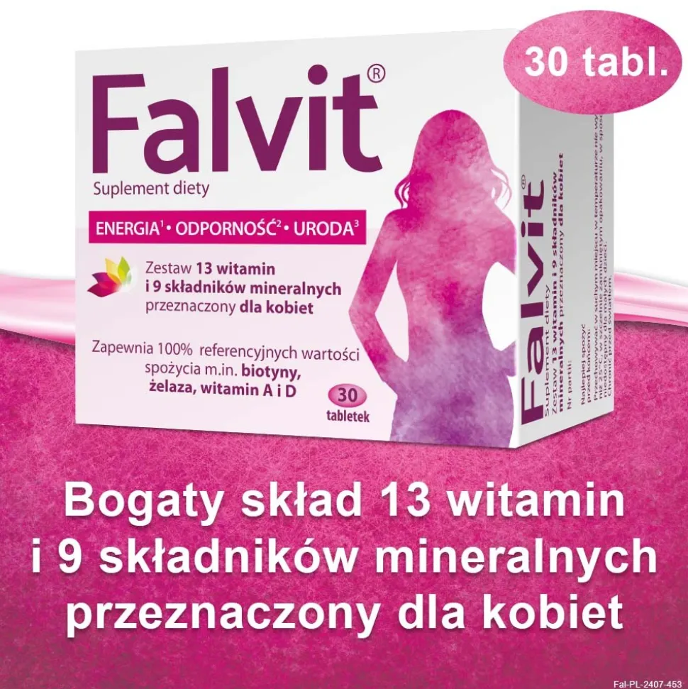 Falvit, tabletki drażowane, 30 szt.