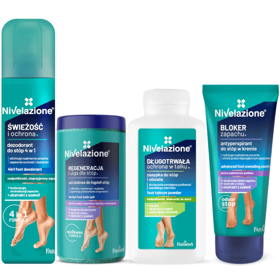 Farmona Nivelazione, dezodorant do stóp 4w1, 180 ml