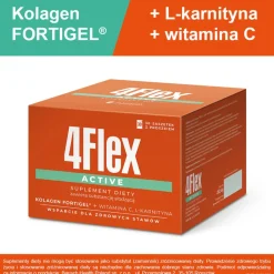 4Flex Active, saszetki z proszkiem, smak truskawkowy, 30 szt.