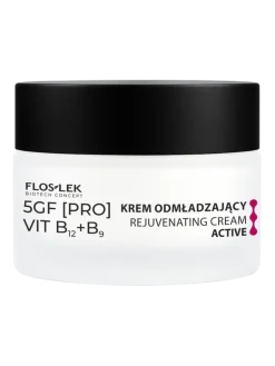 Flos-Lek Active, krem odmładzający do twarzy 5GF VIT B12+B9, 50 ml