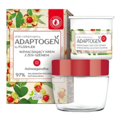 Flos-Lek Adaptogen, wzmacniający krem z żeń-szeniem na dzień, refill, 50 ml