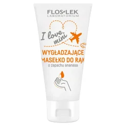 FlosLek I love mini, wygładzające masełko do rąk o zapachu ananasa, 30 ml