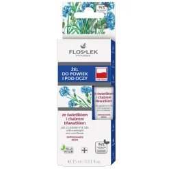 Flos-Lek Pharma, żel do powiek i pod oczy, ze świetlikiem i chabrem bławatkiem, 15 ml