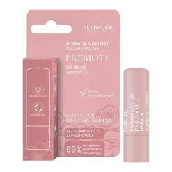 Flos-Lek Prebiotic, Prebiotyczna pomadka do ust, olej migdałowy, 4 g