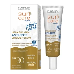 Flos-Lek Sun Care Derma Anti-Spot, ultralekki krem SPF30, 30 ml