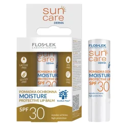 Flos-Lek Sun Care Derma Moisture, pomadka ochronna SPF 30, 1szt.
