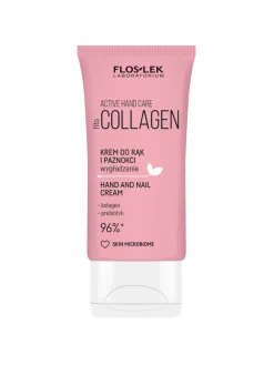 Flos-lek Zestaw Hand & Lip Duo Care Collagen, krem do rąk, 50 ml + pomadka do ust, 4 g