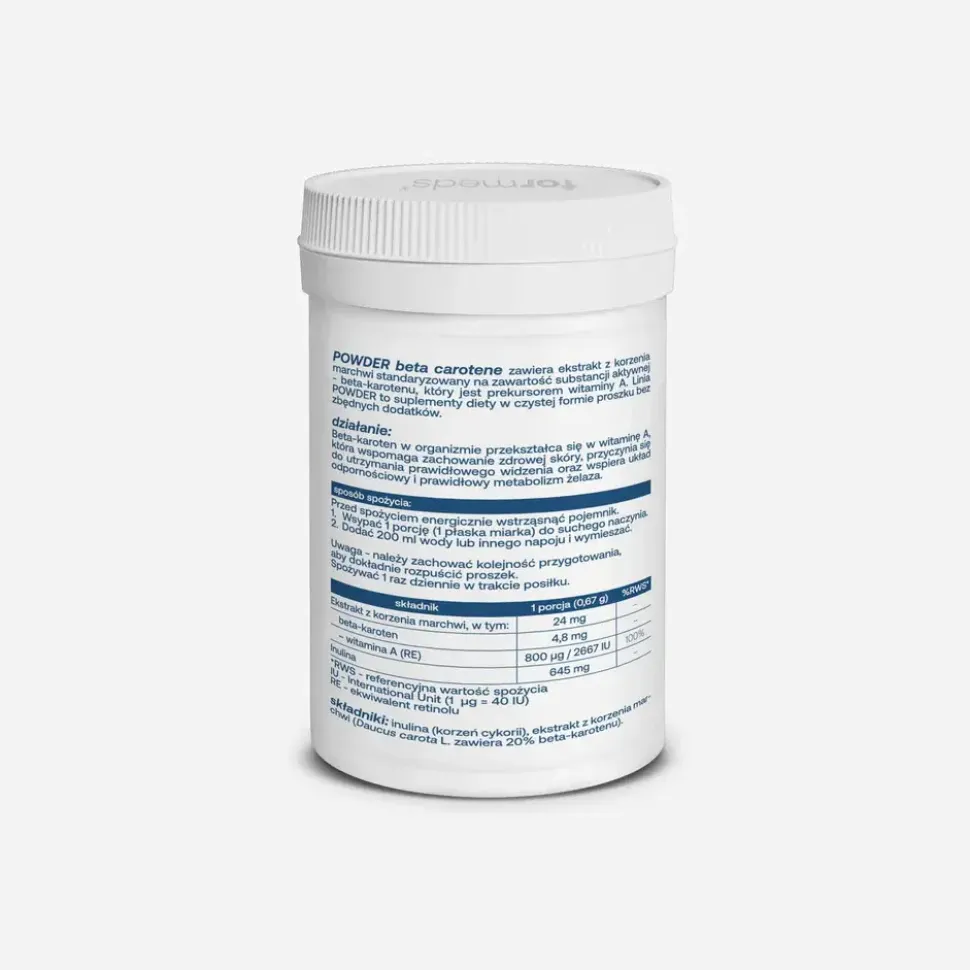 Formeds Powder beta carotene, proszek, 40,1 g