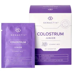 Genactiv Colostrum Junior, czarny bez, saszetki z proszkiem, 30 szt.