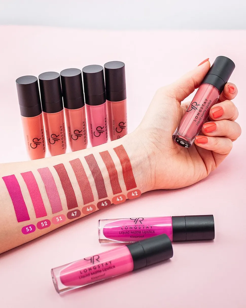 Golden Rose Longstay Liquid Matte Lipstick, matowa pomadka w płynie, 04, 5,5 ml
