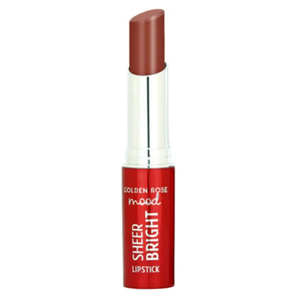 Golden Rose Mood Sheer Bright Lipstick, połyskująca pomadka do ust, 105, 3,3 g