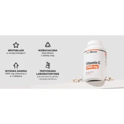 GymBeam Witamina C 1000 mg, tabletki, 30 szt.