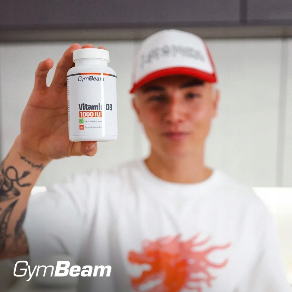 GymBeam Witamina D3 1000IU, kapsułki, 60 szt.