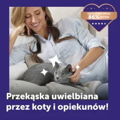 Happy snack by Feliway, relaksująca przekąska dla wszystkich kotów, kurczak, 6 x 15 g