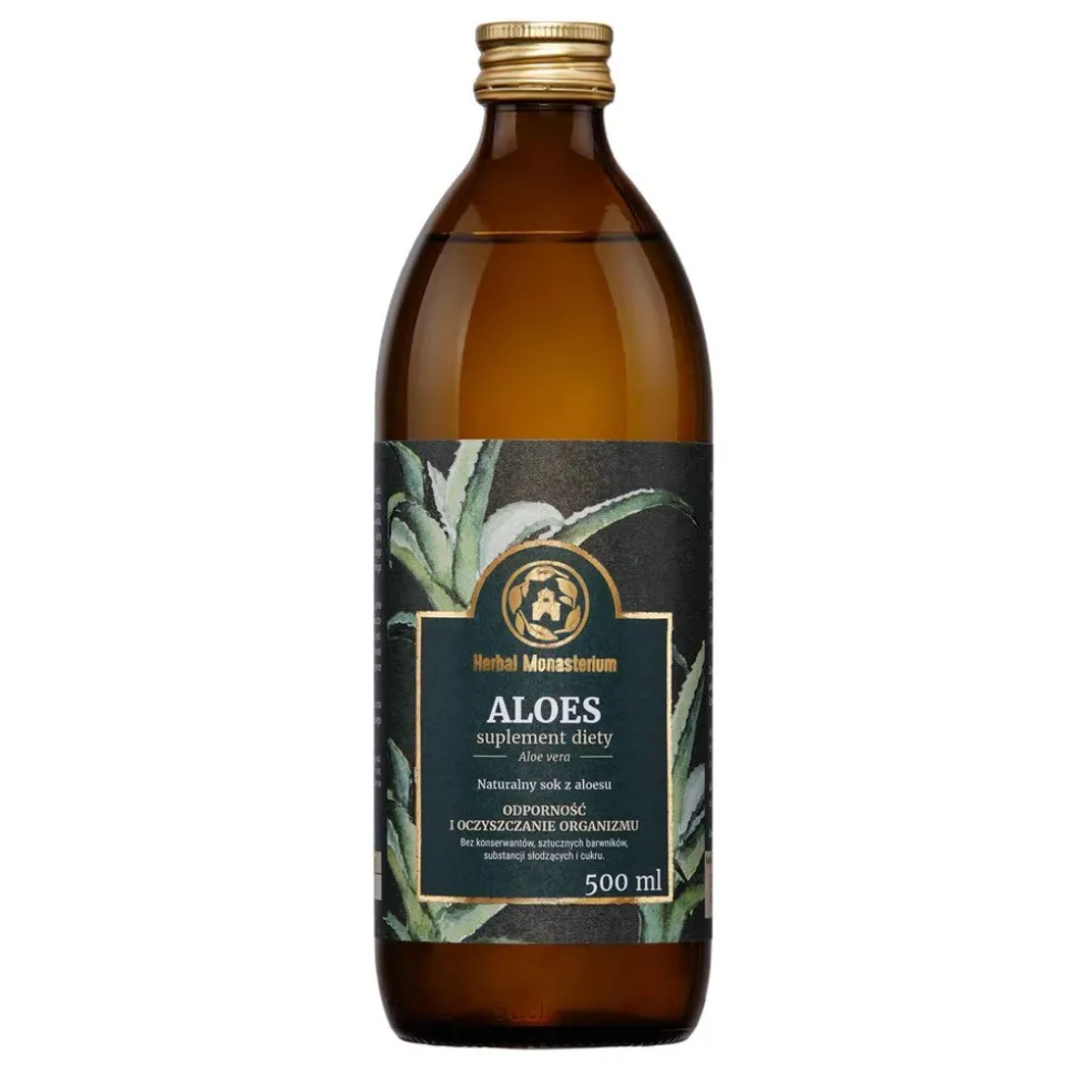 Herbal Monasterium Aloes, sok, naturalny, 500 ml
