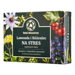 Herbal Monasterium Lawenda i Różeniec na Stres, kapsułki, 30 szt.