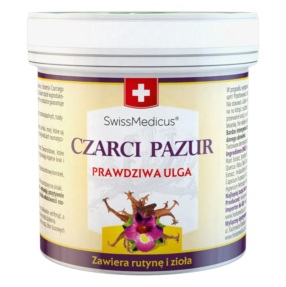 Herbamedicus, Balsam Czarci Pazur z rutyną, 250 ml