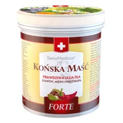 Herbamedicus SwissMedicus, szwajcarska maść końska Forte, rozgrzewająca, 250 ml
