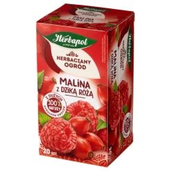Herbapol Herbaciany Ogród, malina z dziką różą, saszetki, 20 szt.