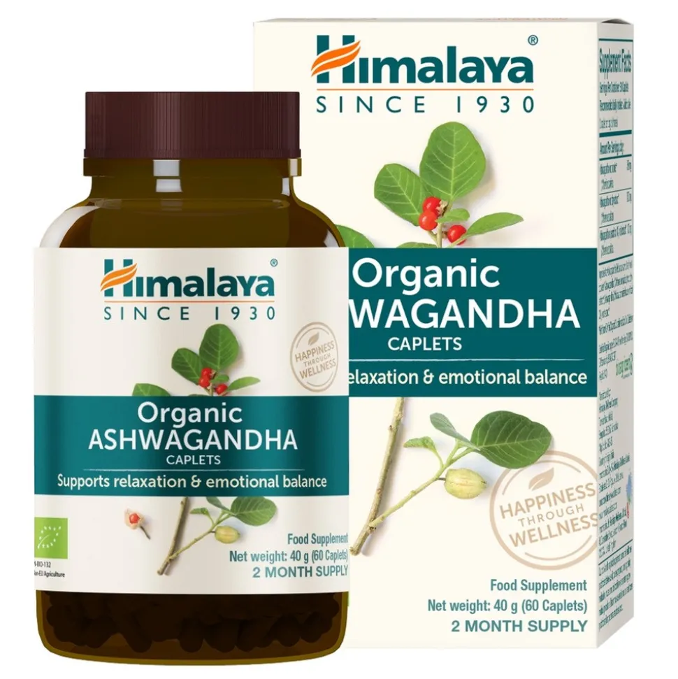 Himalaya Organic Ashwagandha, tabletki, 60 szt.