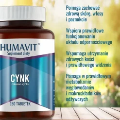 Humavit Cynk, tabletki, 150 szt.
