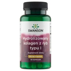 Hydrolizowany kolagen z ryb typu I, 400 mg, kapsułki, 60 szt.