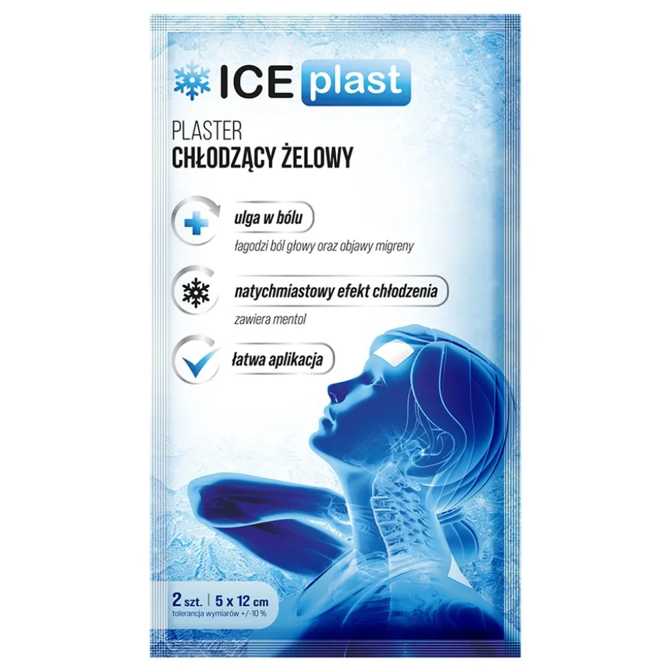 Ice Plast, żelowe plastry chłodzące, 2 szt.