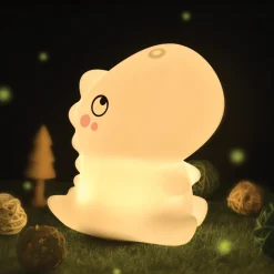 InnoGIO, Silikonowa lampka nocna dla dzieci dinozaur GIOdino, 1 szt.