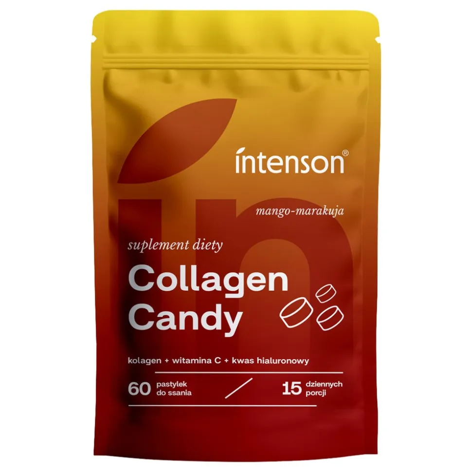 Intenson Collagen Candy, tabletki, smak mango-marakuja, 60 szt.