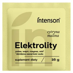 Intenson Elektrolity, proszek, smak cytryna - malina, 16 g