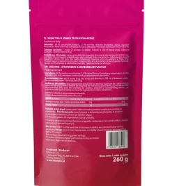 Intenson Kreatyna Monohydrat, smak: truskawka-arbuz, proszek, 260 g