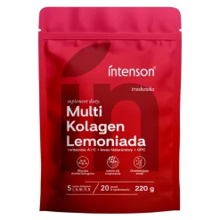 Intenson Multi Kolagen Lemoniada, proszek, smak truskawkowy, 220 g