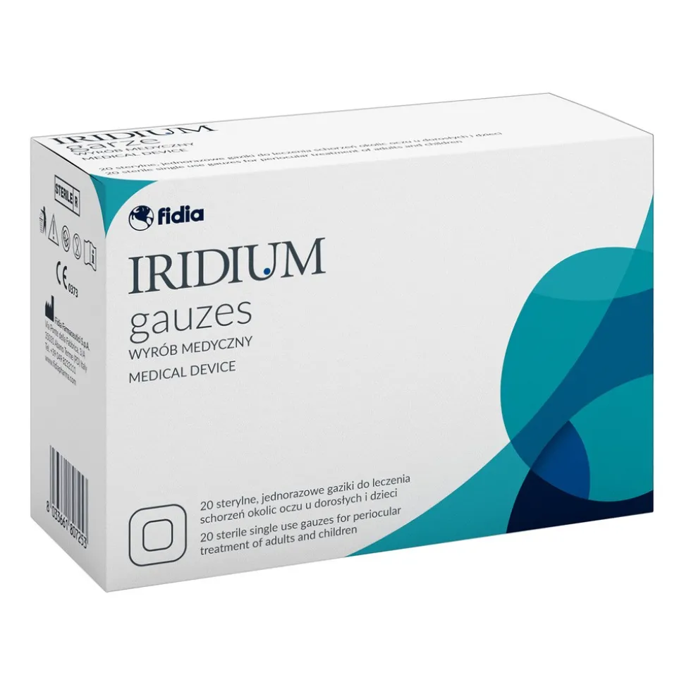 Iridium Gauzes, gaziki, 20 szt