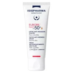 ISISPHARMA RUBORIL EXPERT SPF 50+, krem ochronny do skóry naczynkowej, delikatnie koloryzujący, 40 ml