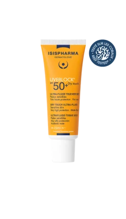 ISISPHARMA UVEBLOCK DRY TOUCH SPF 50+, krem matujący, bezbarwny, 40ML