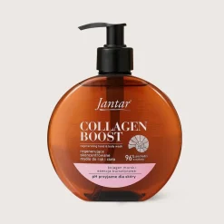 Jantar Collagen Boost, regenerujące mydło do rąk i ciała, 400 ml