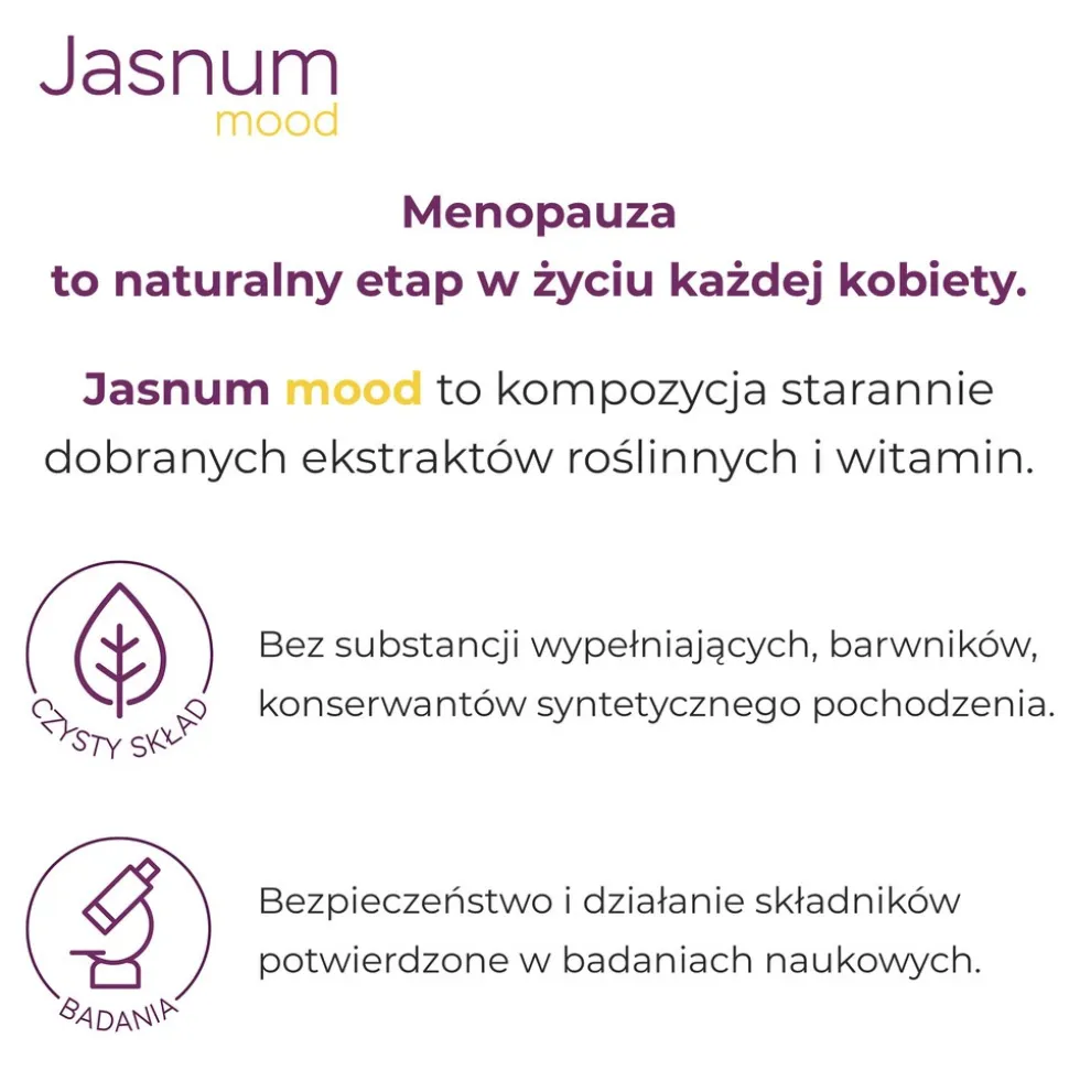 Jasnum mood, kapsułki, 30 szt.