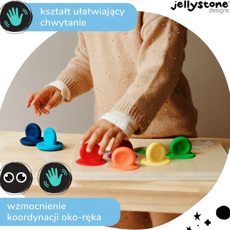 Jellystone Designs, balonowy sorter, pastelowy, 1 szt.