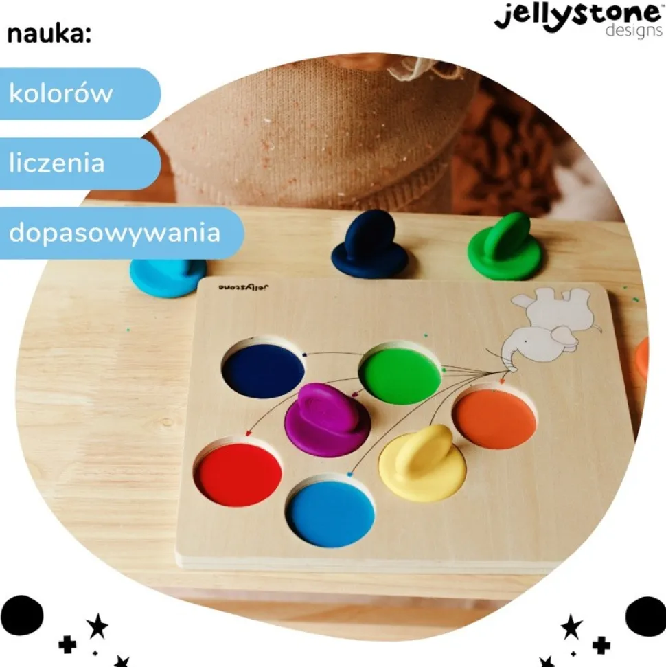 Jellystone Designs, balonowy sorter, pastelowy, 1 szt.