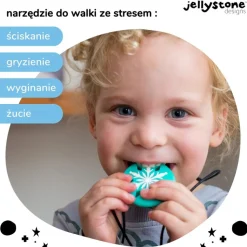 Jellystone Designs, gryzak terapeutyczny Turkusowy Płatek Śniegu, 1 szt.