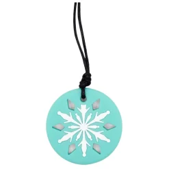 Jellystone Designs, gryzak terapeutyczny Turkusowy Płatek Śniegu, 1 szt.