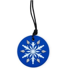 Jellystone Designs, gryzak terapeutyczny Granatowy Płatek Śniegu, 1 szt.