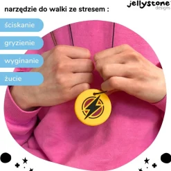 Jellystone Designs, gryzak terapeutyczny Żółta błyskawica, 1 szt.