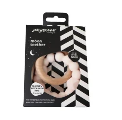 Jellystone Designs, księżycowy gryzak, jasnoróżowy, 1 szt.