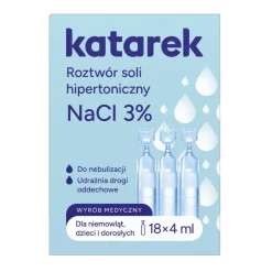 Katarek, hipertoniczny roztwór soli, 3% NaCl, 4 ml x18