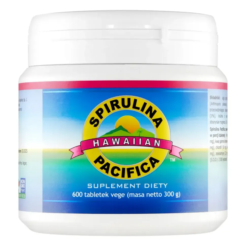 KENAY Spirulina Pacifica, 500 mg, tabletki, 600 szt.